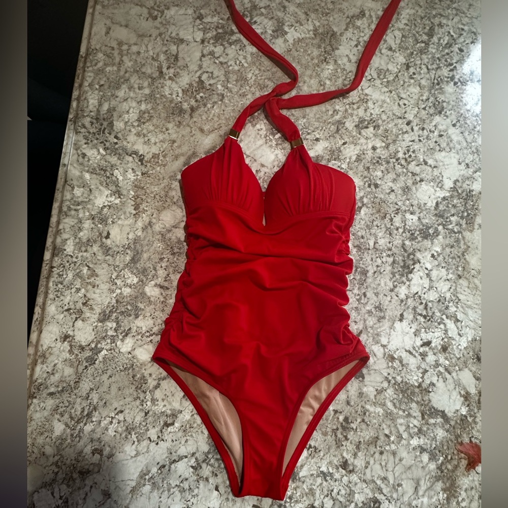 Victoria’s Secret Red Halter Swimsuit Size extra Small